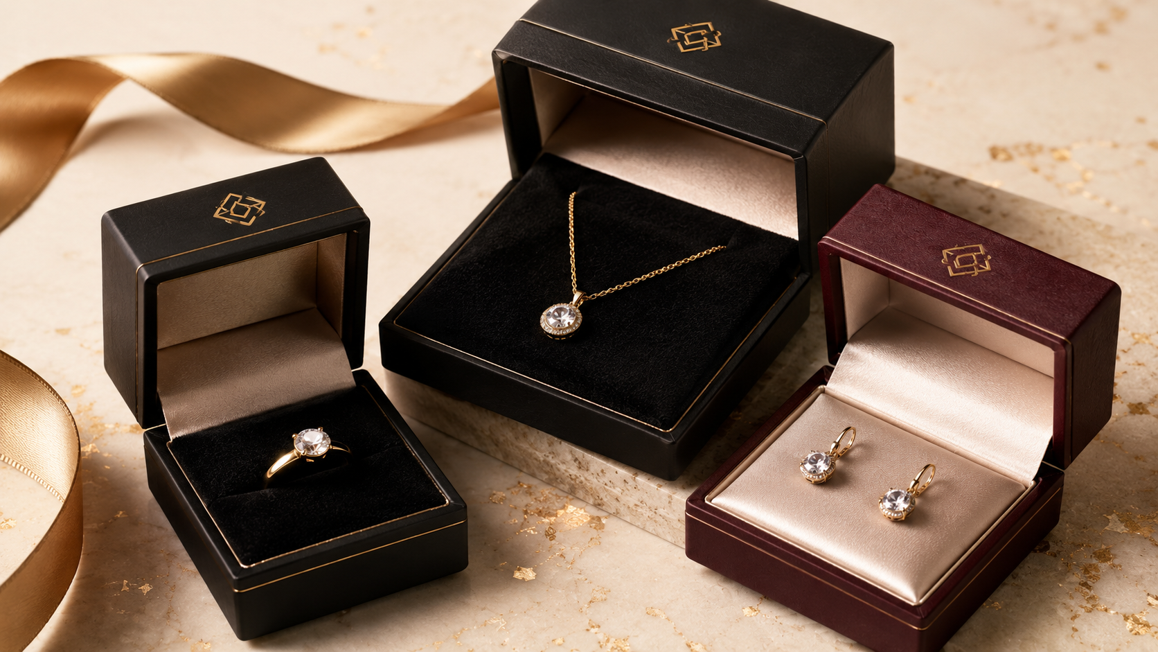 Custom printed jewelry boxes with logo